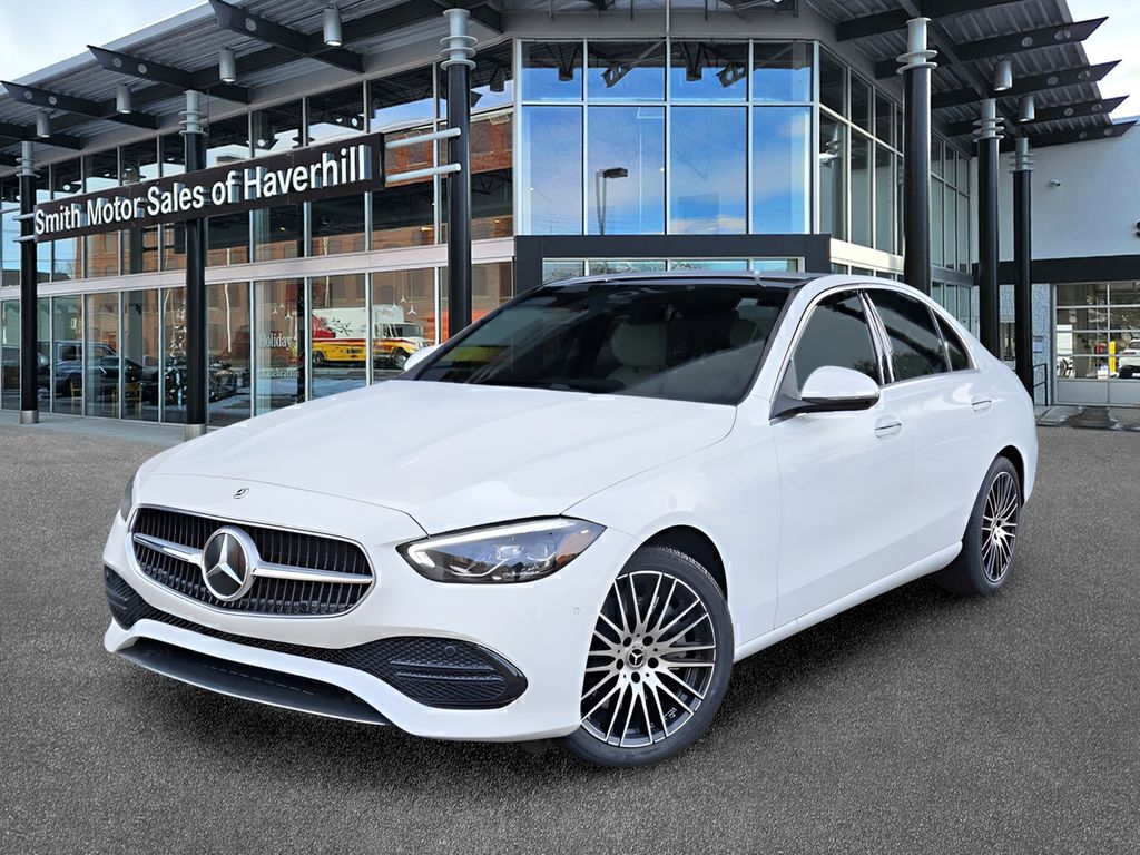 Polar White 2026 Mercedes-Benz C-Class Sedan All-Wheel Drive 9-Speed Automatic