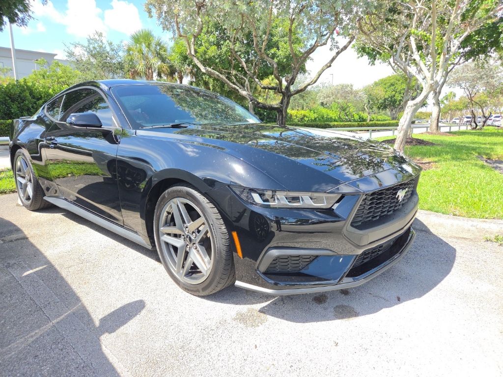 Shadow Black 2025 Ford Mustang Coupe Rear-Wheel Drive Automatic