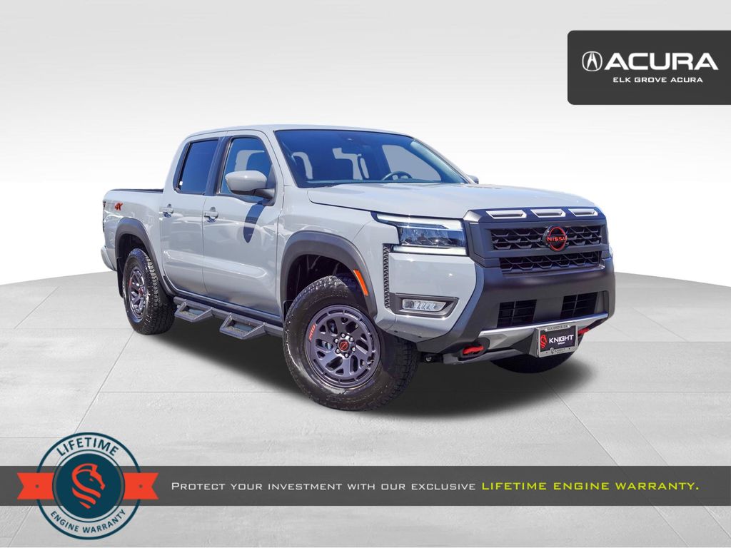 Boulder Gray Pearl 2025 Nissan Frontier Pickup Truck Four-Wheel Drive 9-Speed Automatic Overdrive