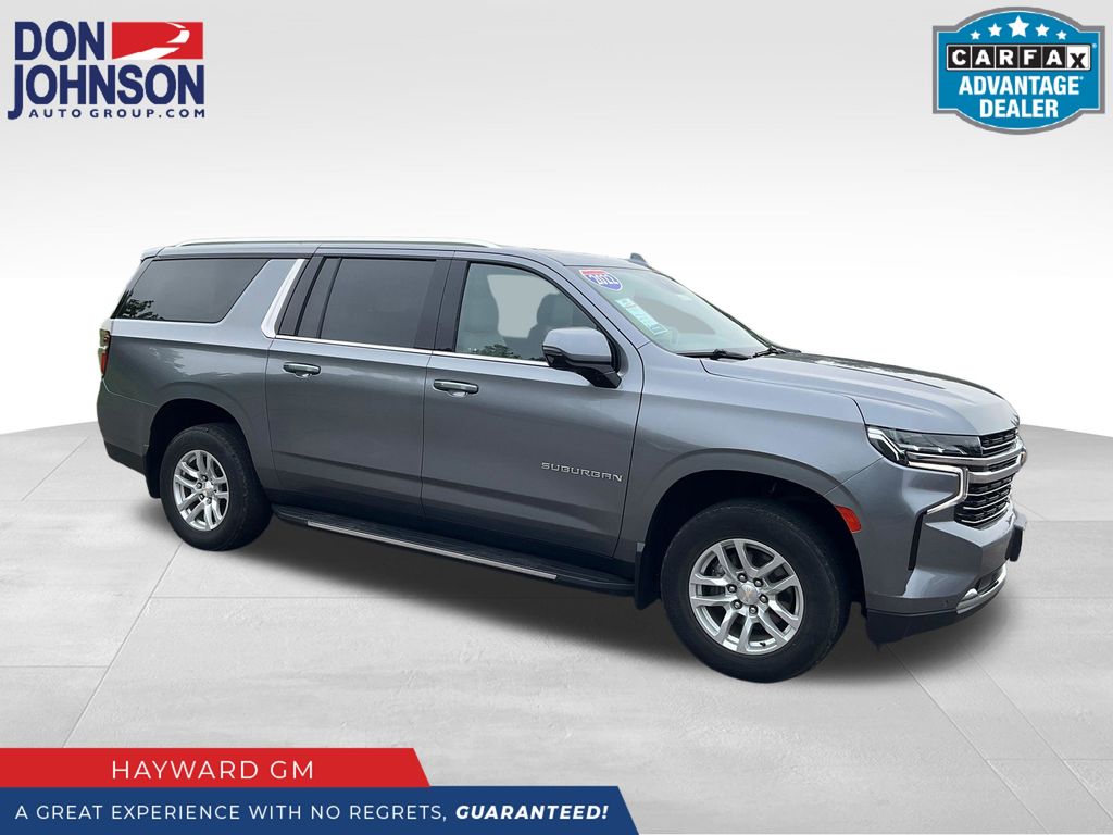 Gray (Satin Steel Metallic) 2022 Chevrolet Suburban SUV / Crossover Four-Wheel Drive 