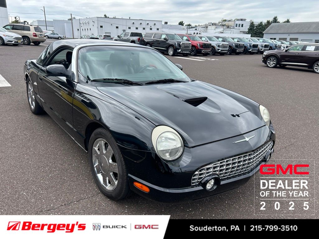 Evening Black 2002 Ford Thunderbird Convertible Rear-Wheel Drive 5-Speed Automatic