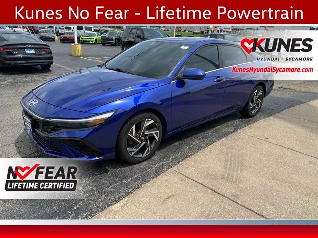 Intense Blue 2024 Hyundai Elantra Sedan Front-Wheel Drive Continuously Variable Transmission