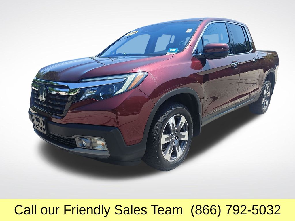 Red (Deep Scarlet Pearl) 2019 Honda Ridgeline Pickup Truck All-Wheel Drive 6-Speed Automatic