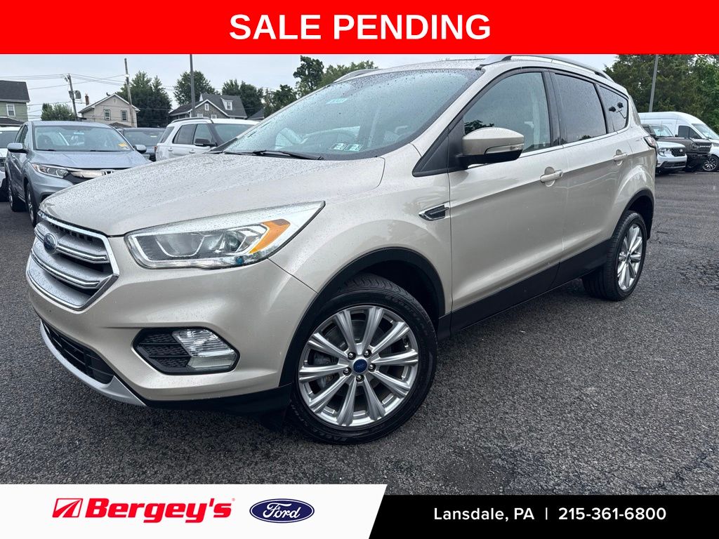 White Gold Metallic 2017 Ford Escape SUV / Crossover All-Wheel Drive 6-Speed Automatic
