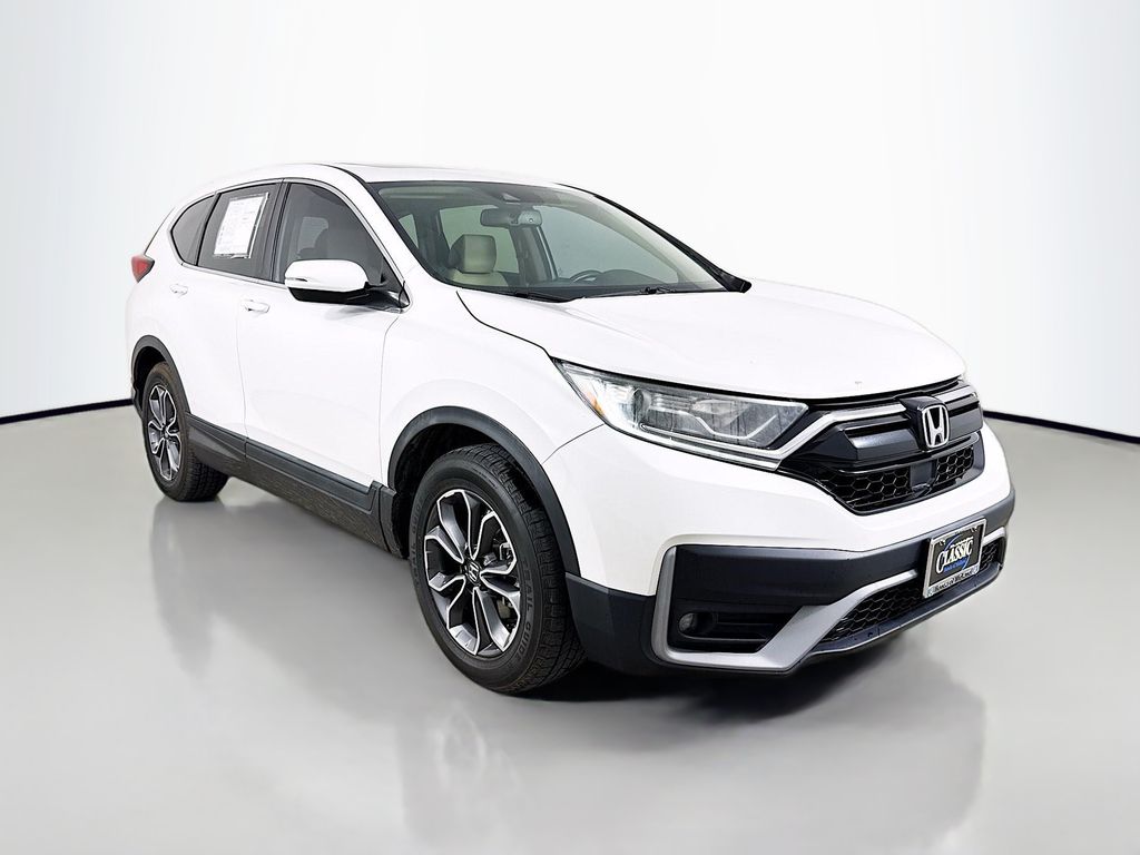 White 2021 Honda CR-V EX-L FWD SUV / Crossover Front-Wheel Drive Continuously Variable Transmission