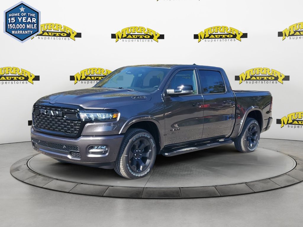 Gray (Granite Crystal Metallic Clearcoat) 2026 RAM 1500 Pickup Truck Four-Wheel Drive 8-Speed Automatic