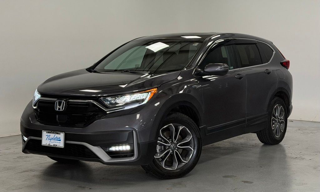 Gray 2022 Honda CR-V Hybrid EX-L AWD SUV / Crossover All-Wheel Drive Continuously Variable Transmission