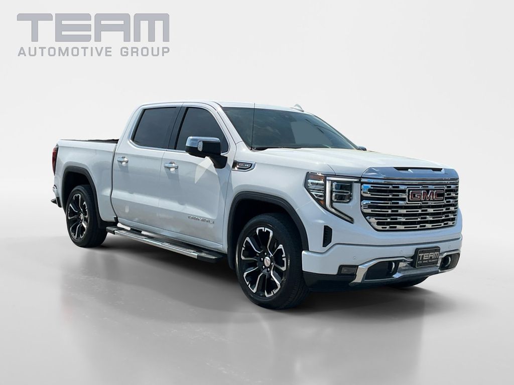 Summit White 2024 GMC Sierra 1500 Denali Crew Cab 4WD Pickup Truck Four-Wheel Drive Automatic