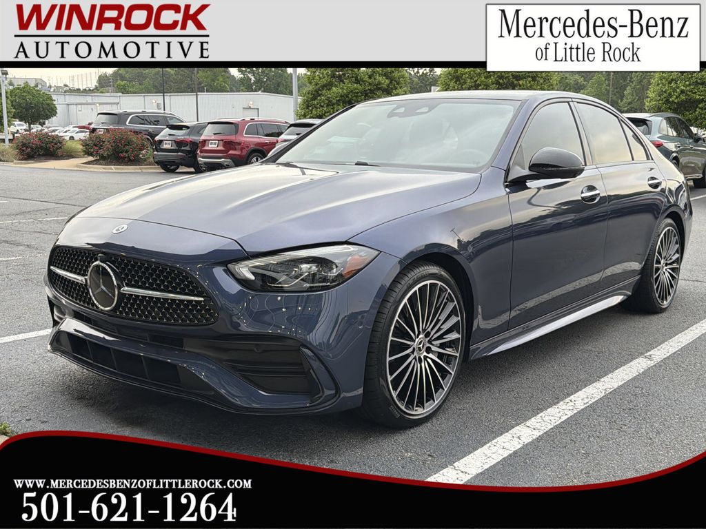 Twilight Blue Metallic 2025 Mercedes-Benz C-Class C 300 RWD Sedan Rear-Wheel Drive 9-Speed Automatic