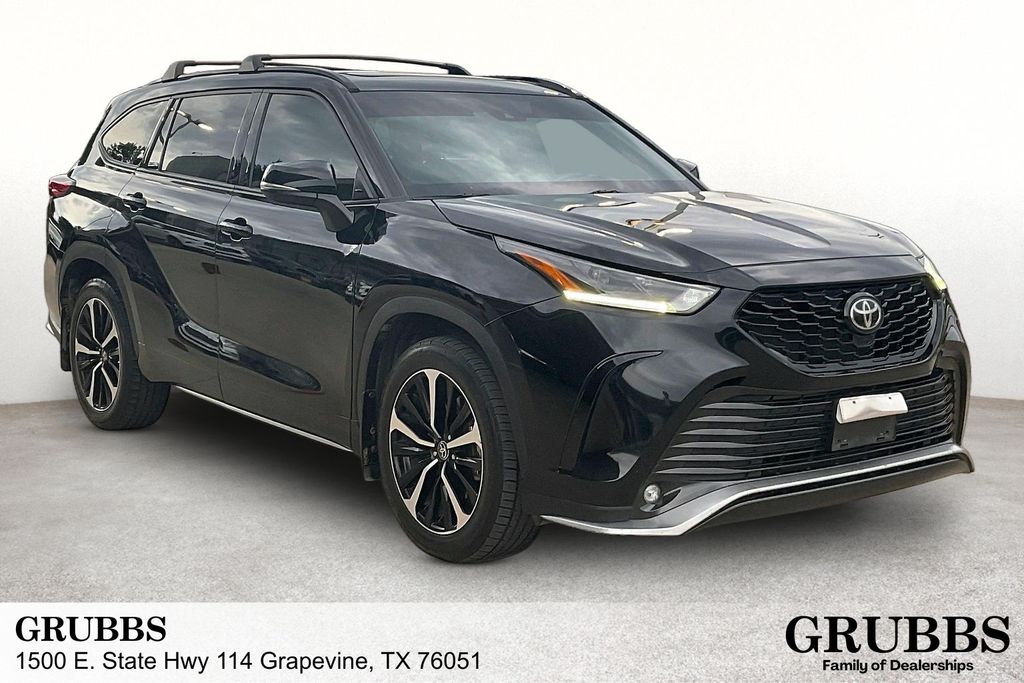 Midnight Black Metallic 2021 Toyota Highlander SUV / Crossover Front-Wheel Drive 8-Speed Automatic