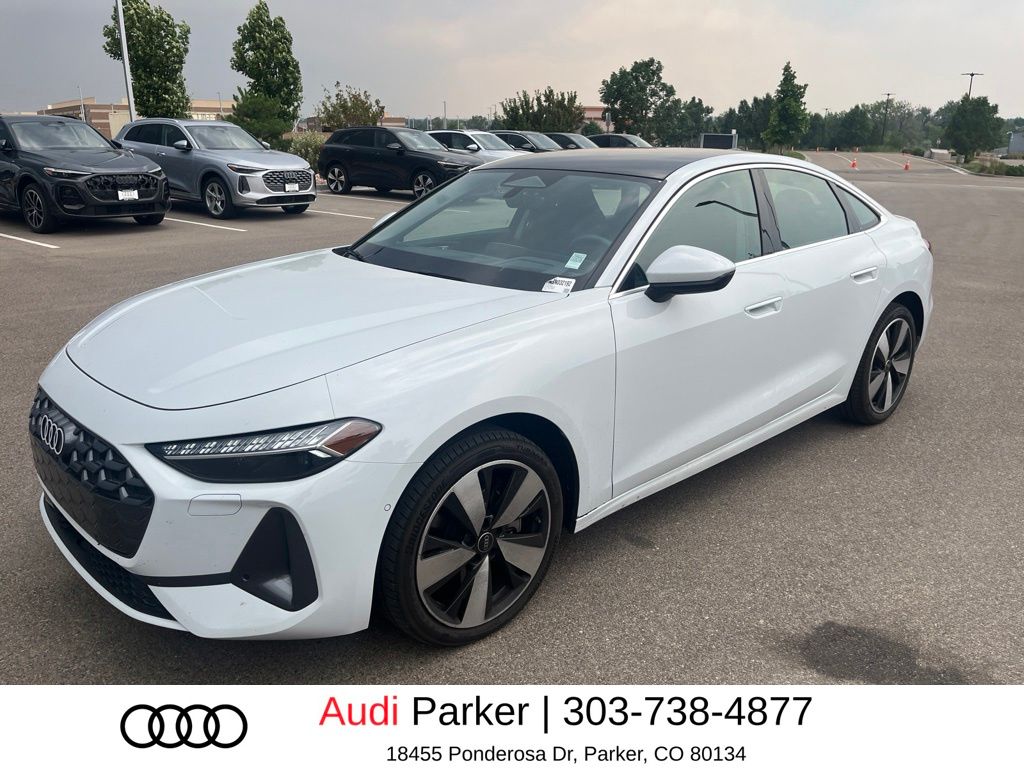 Glacier White Metallic 2025 Audi A5 Sedan All-Wheel Drive 7-Speed Automatic