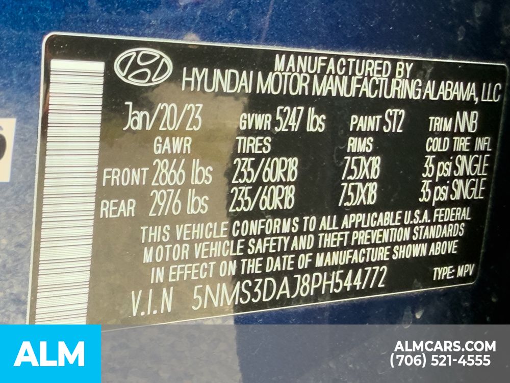 Certified Used 2023 Blue Hyundai SEL image 15