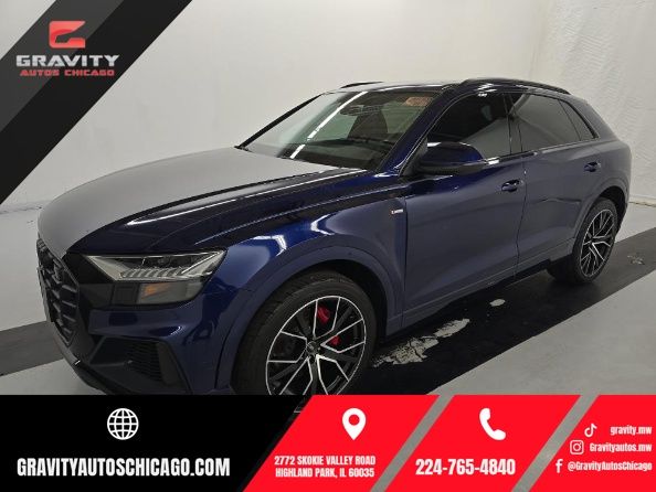 Navarra Blue Metallic 2021 Audi Q8 SUV / Crossover All-Wheel Drive 8-Speed Automatic