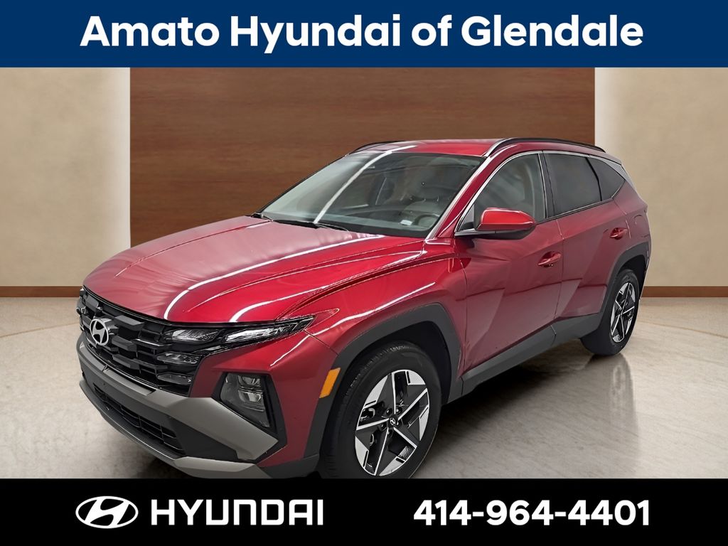 Ultimate Red 2025 Hyundai Tucson SUV / Crossover All-Wheel Drive 8-Speed Automatic