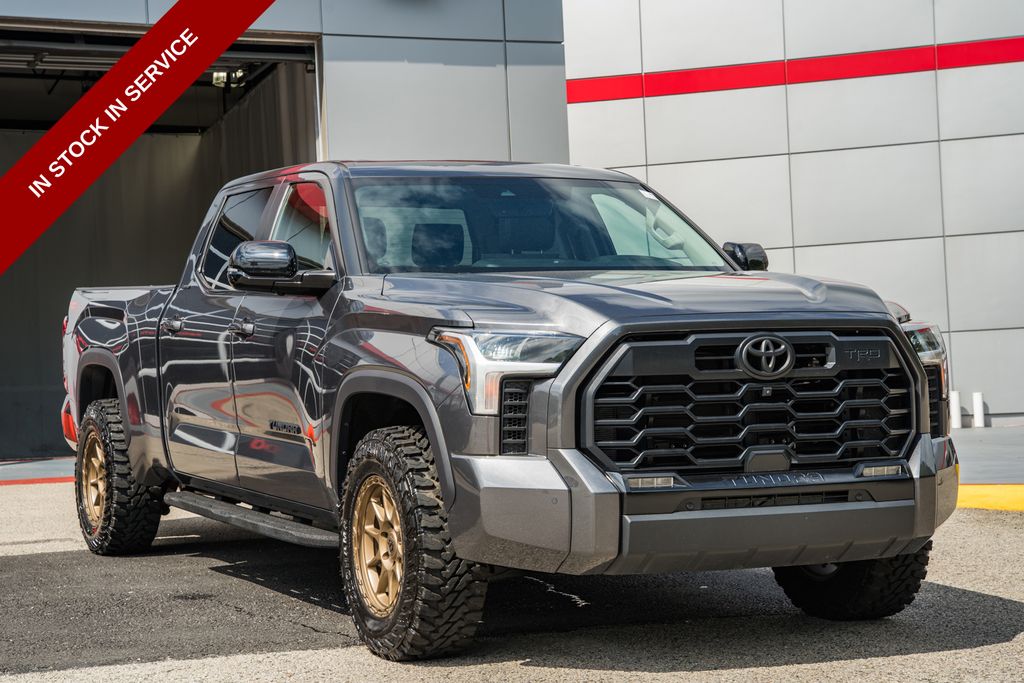 Magnetic Gray Metallic 2024 Toyota Tundra Limited CrewMax Cab LB 4WD Pickup Truck Four-Wheel Drive Automatic