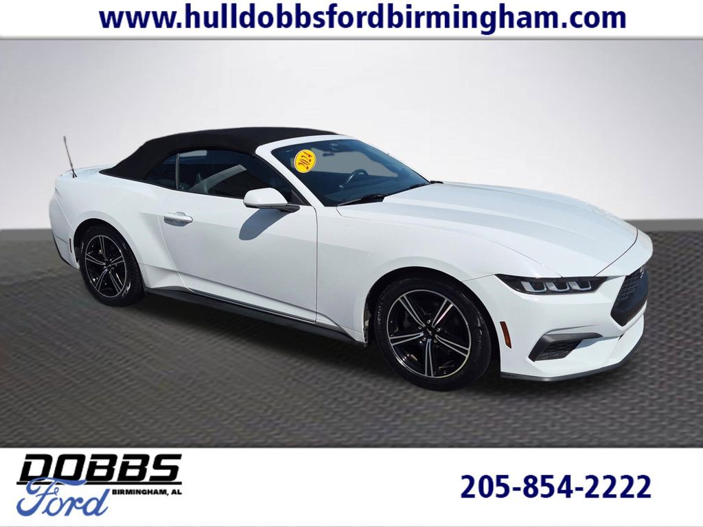 Oxford White 2024 Ford Mustang EcoBoost Premium Convertible RWD Convertible Rear-Wheel Drive Automatic