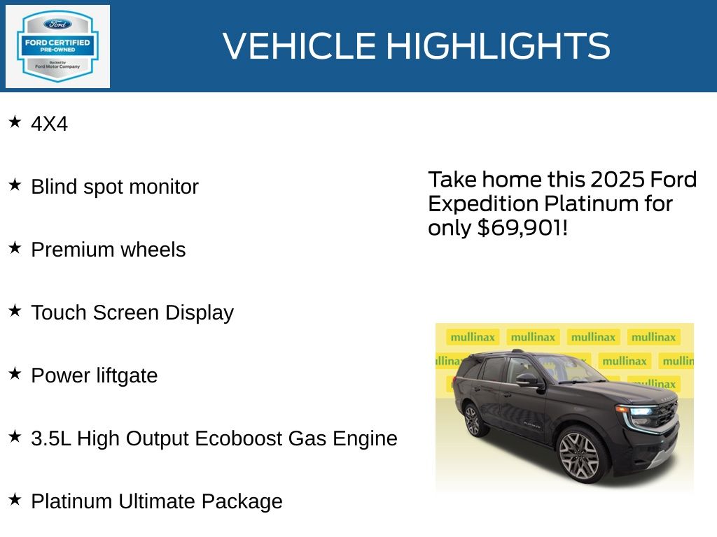 Certified Used 2025 Black Ford Platinum image 21