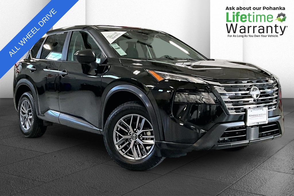 Super Black 2024 Nissan Rogue SUV / Crossover All-Wheel Drive Continuously Variable Transmission