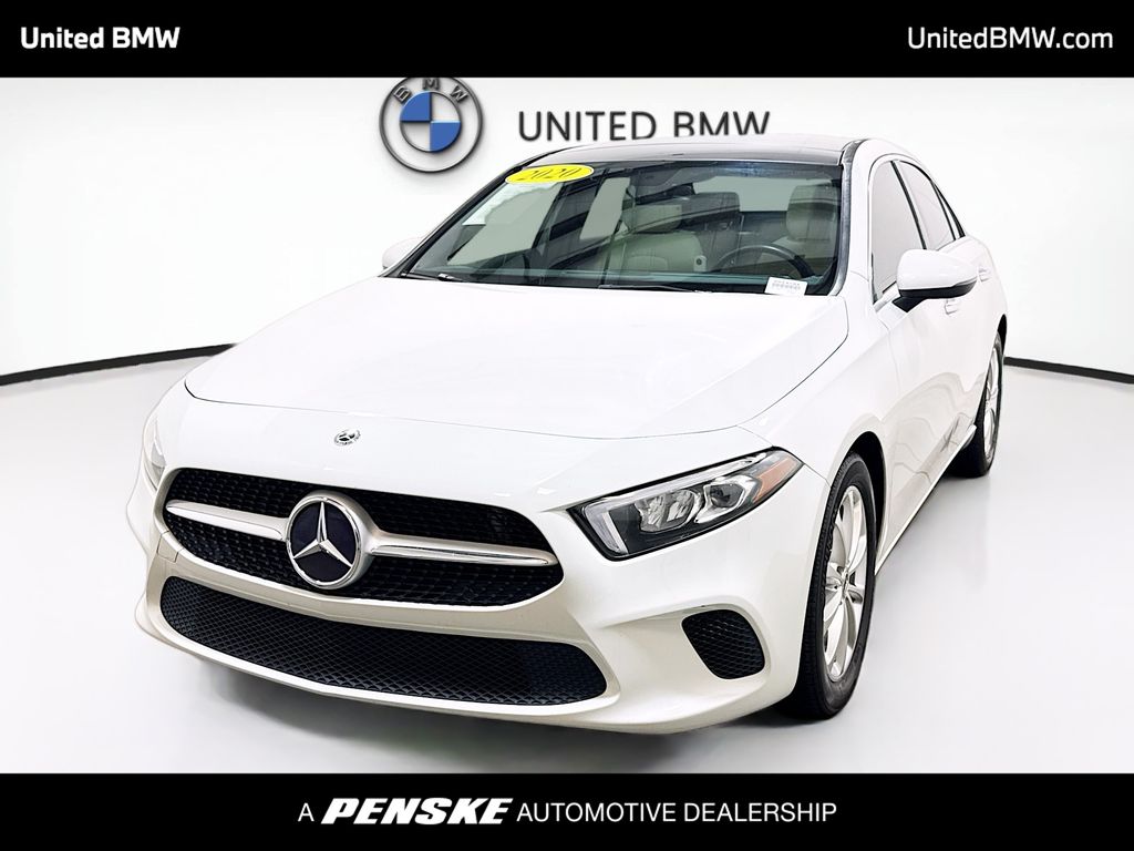White Metallic 2020 Mercedes-Benz A-Class A 220 Sedan FWD Sedan Front-Wheel Drive 7-Speed Automatic