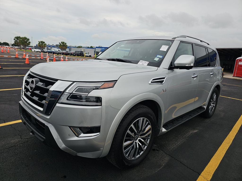 Brilliant Silver Metallic 2022 Nissan Armada SUV / Crossover 4X2 7-Speed Automatic