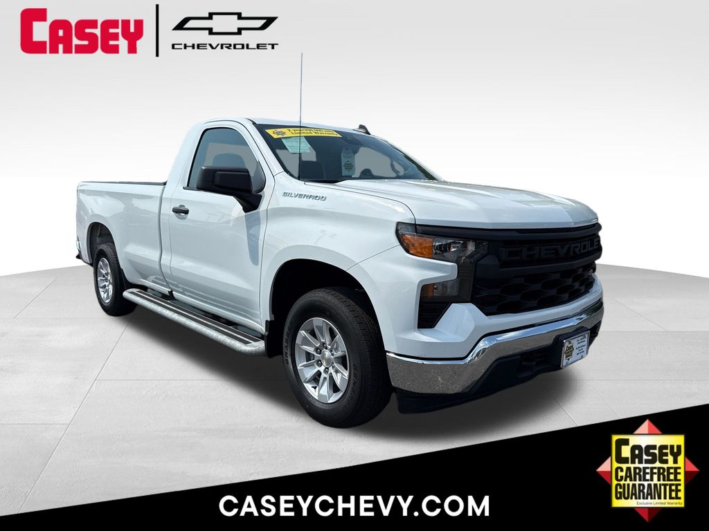 Summit White 2024 Chevrolet Silverado 1500 Pickup Truck 4X2 Automatic