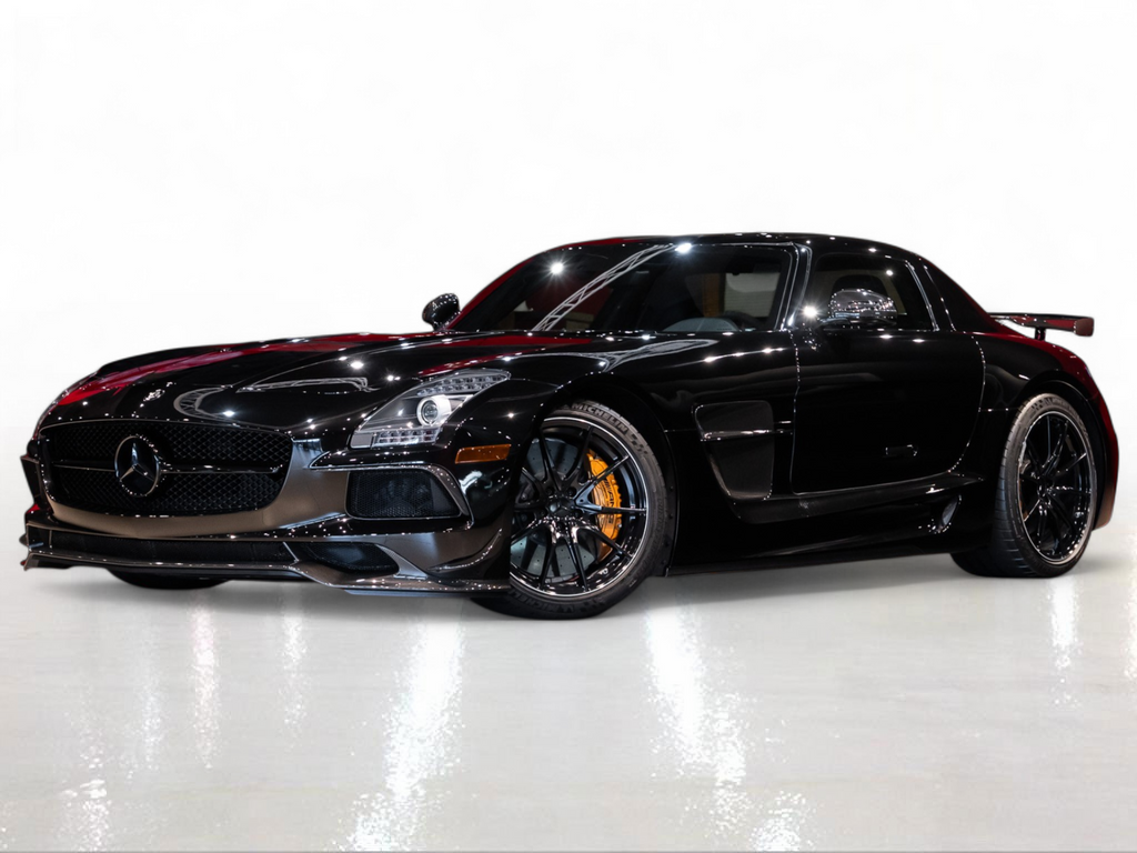 Obsidian Black Metallic 2014 Mercedes-Benz SLS AMG Black Series Coupe Rear-Wheel Drive 7-Speed Automatic