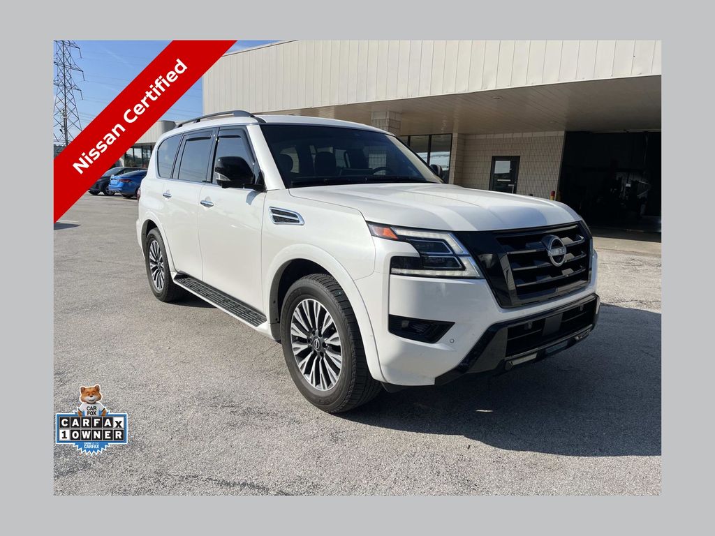 Aspen White 2024 Nissan Armada SUV / Crossover Four-Wheel Drive 7-Speed Automatic