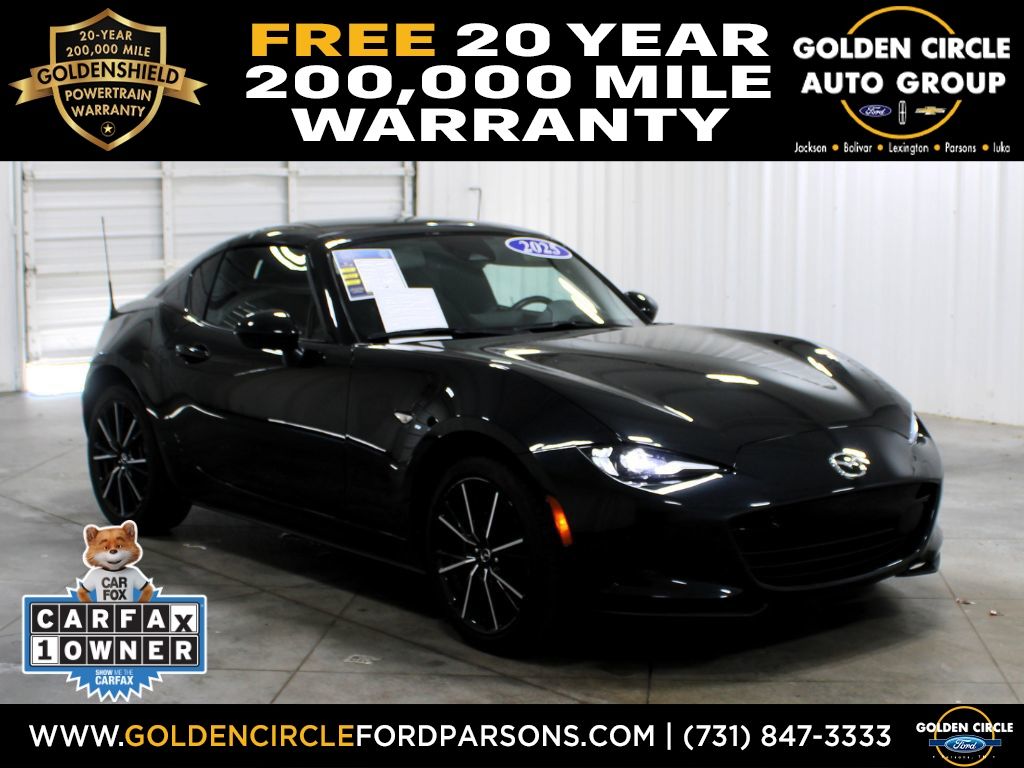 Jet Black Mica 2025 Mazda MX-5 Miata Convertible Rear-Wheel Drive 6-Speed Automatic