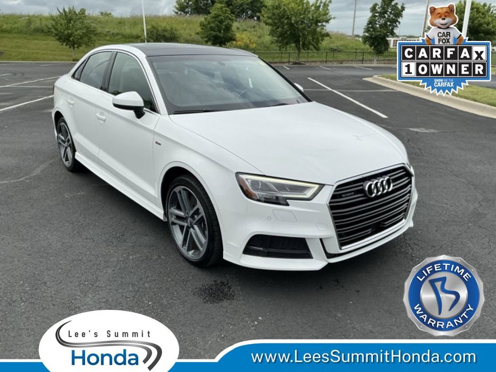 Ibis White 2019 Audi A3 quattro Premium Plus 45 TFSI Sedan Sedan All-Wheel Drive 7-Speed Automatic