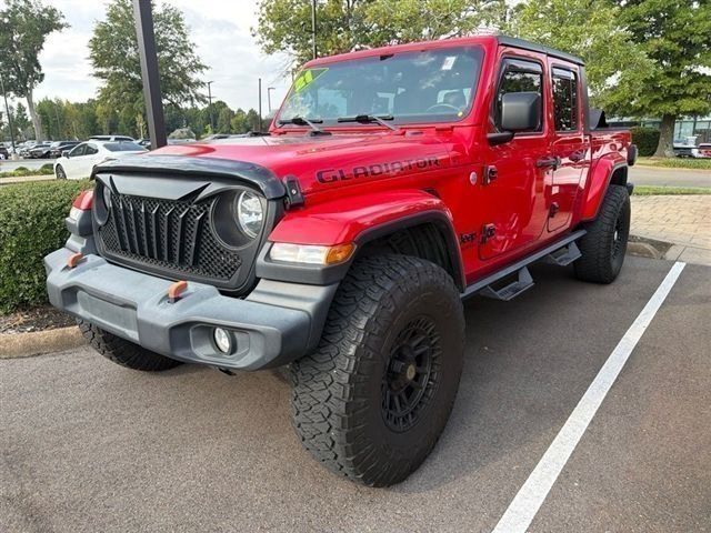 Firecracker Red Clearcoat 2021 Jeep Gladiator Pickup Truck Four-Wheel Drive 8-Speed Automatic