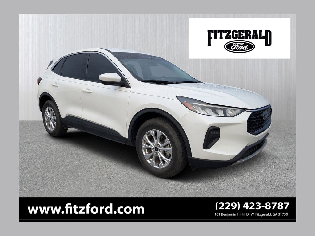 White Metallic 2023 Ford Escape SUV / Crossover All-Wheel Drive 8-Speed Automatic