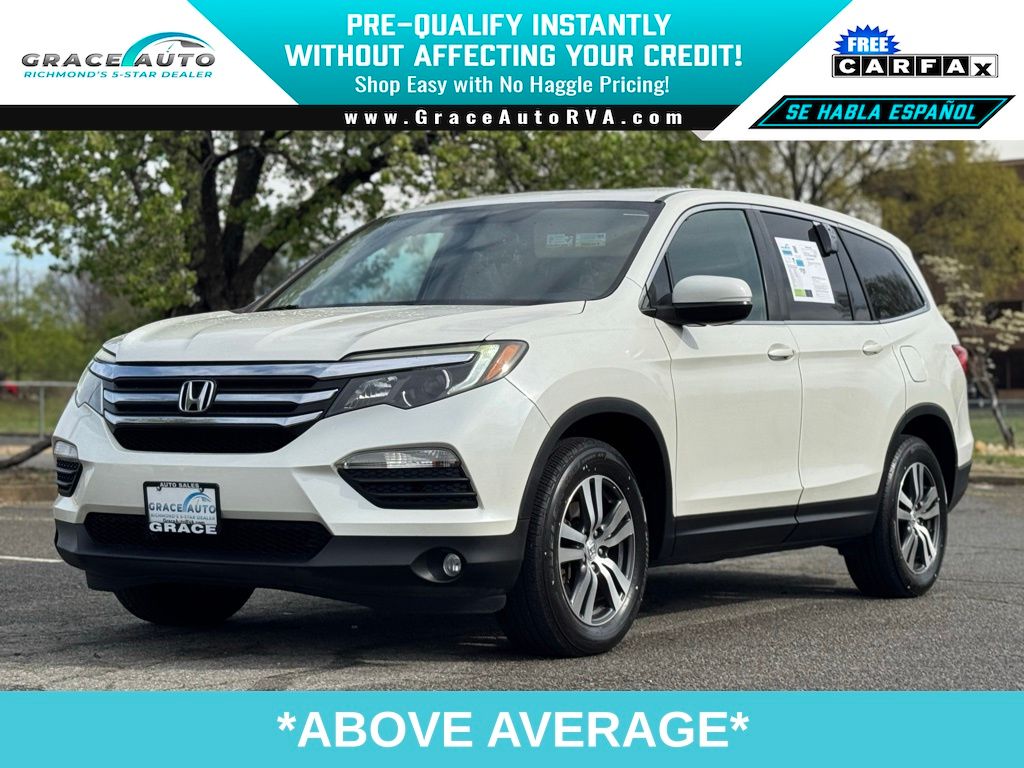White Diamond Pearl 2016 Honda Pilot EX-L SUV / Crossover Front-Wheel Drive 6-Speed Automatic