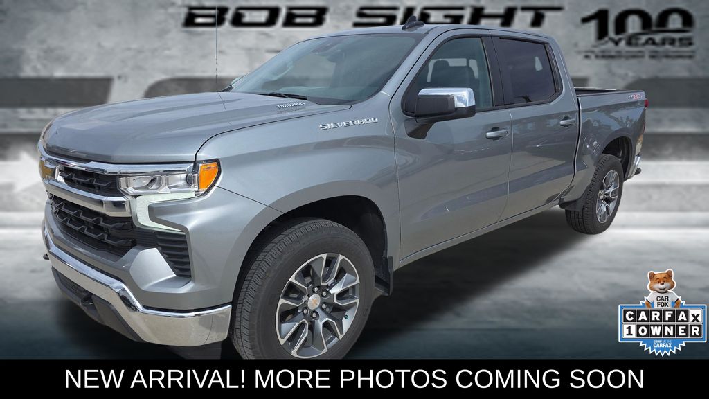 Sterling Gray Metallic 2025 Chevrolet Silverado 1500 LT Crew Cab 4WD Pickup Truck Four-Wheel Drive 8-Speed Automatic