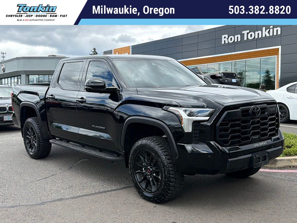 Midnight Black Metallic 2024 Toyota Tundra Pickup Truck Four-Wheel Drive Automatic