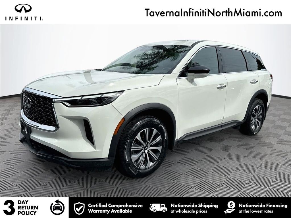 Glacier White 2023 INFINITI QX60 SUV / Crossover All-Wheel Drive 9-Speed Automatic