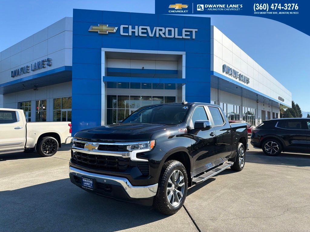 Black 2026 Chevrolet Silverado 1500 Pickup Truck Four-Wheel Drive Automatic
