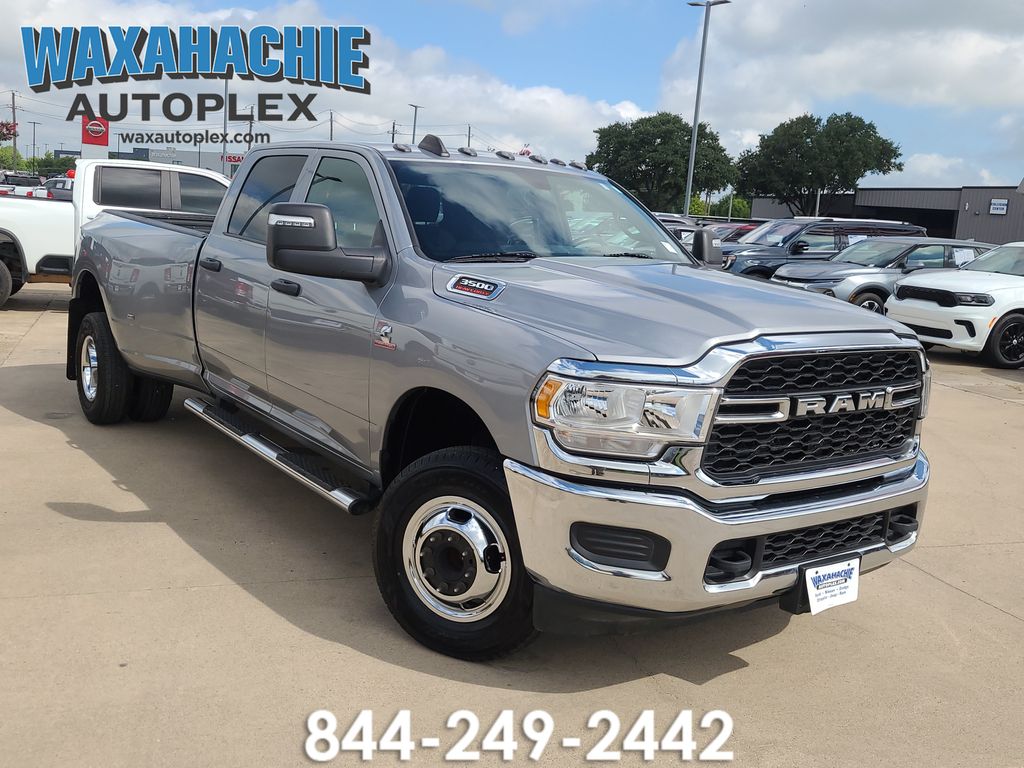Billet Silver Metallic Clearcoat 2024 RAM 3500 Tradesman Crew Cab LB DRW 4WD Pickup Truck Four-Wheel Drive 6-Speed Automatic