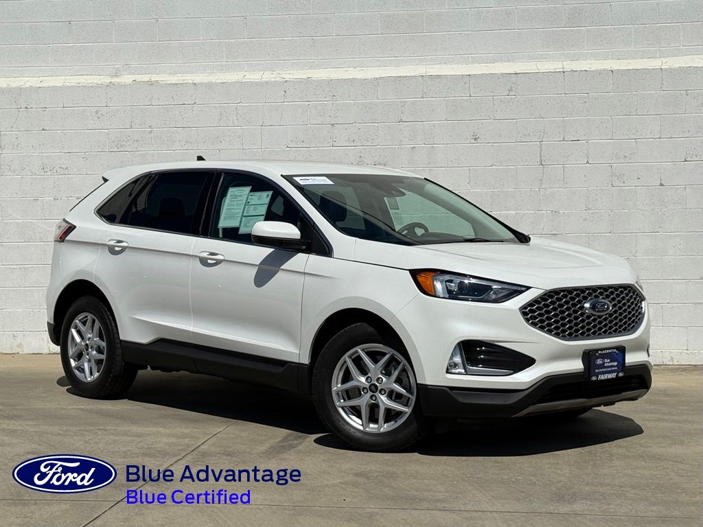 White Metallic 2024 Ford Edge SUV / Crossover All-Wheel Drive 8-Speed Automatic
