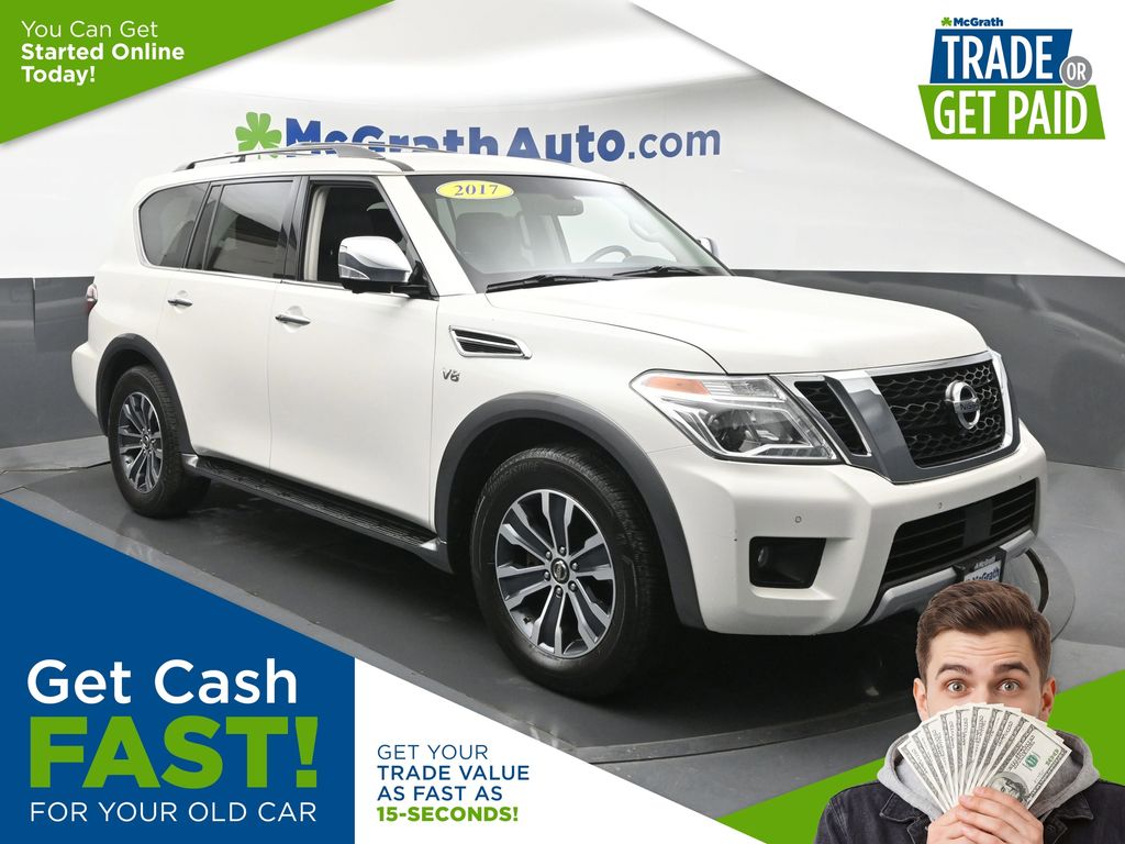 Pearl White 2017 Nissan Armada SL 4WD SUV / Crossover Four-Wheel Drive 7-Speed Automatic