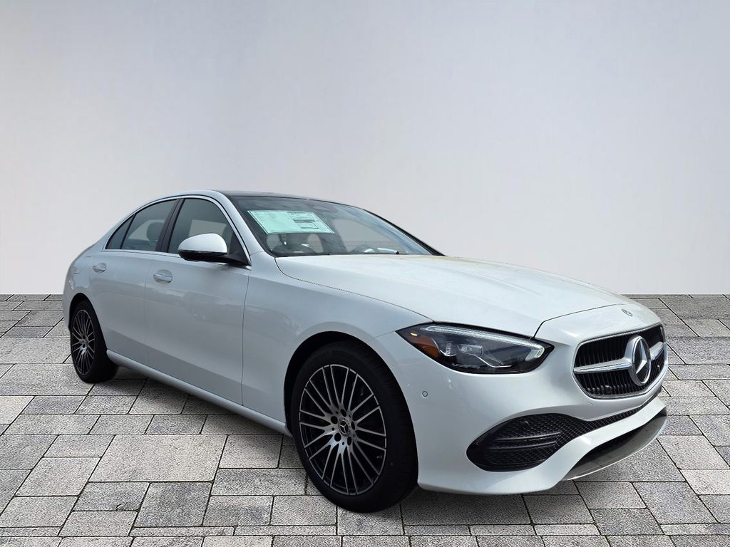 Polar White 2026 Mercedes-Benz C-Class C 300 RWD Sedan Rear-Wheel Drive 9-Speed Automatic