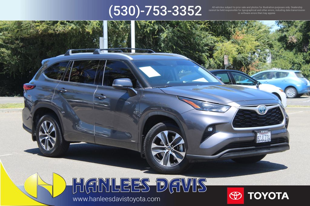 Magnetic Gray Metallic 2022 Toyota Highlander Hybrid SUV / Crossover All-Wheel Drive Continuously Variable Transmission