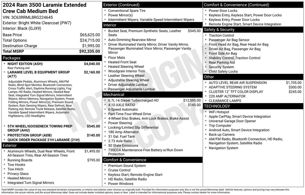 Certified Used 2024 White Ram Laramie image 5