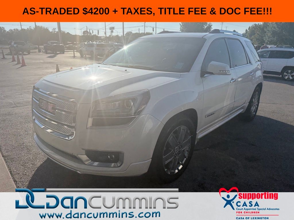 White Diamond Clearcoat 2013 GMC Acadia SUV / Crossover All-Wheel Drive 6-Speed Automatic