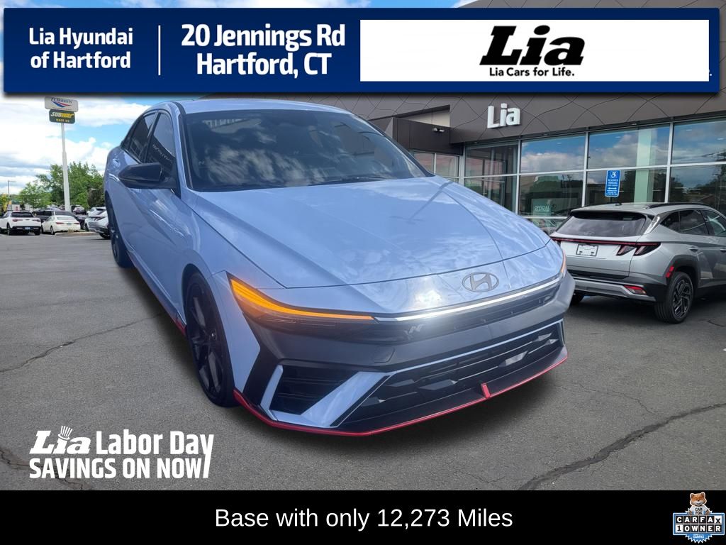 Performance Blue 2025 Hyundai Elantra N Sedan Front-Wheel Drive 6-Speed Manual