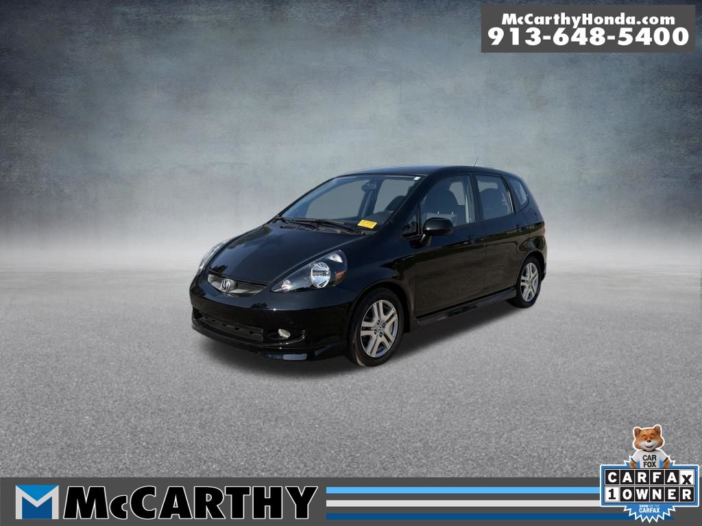 Black 2007 Honda Fit Hatchback Front-Wheel Drive 5-Speed Automatic