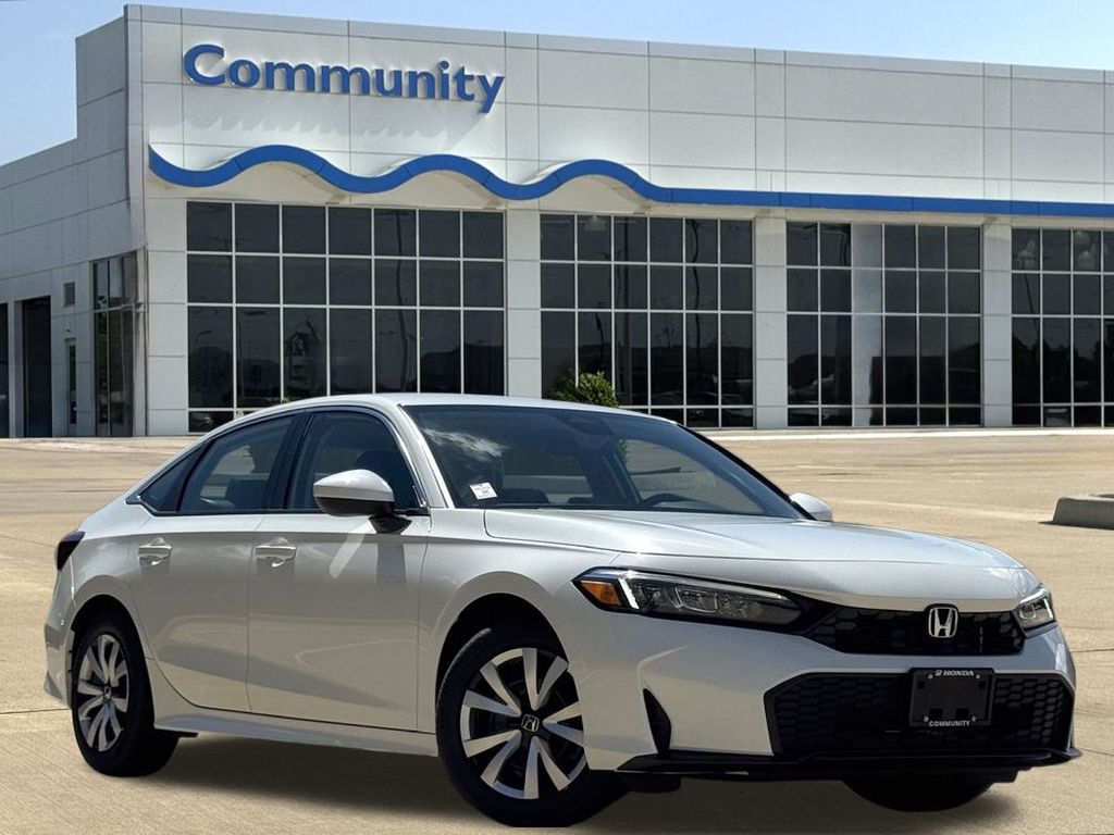 2026 Honda Civic LX White at Community Honda