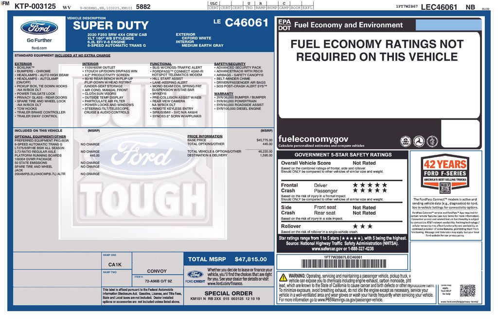 Used 2020 White Ford XLT image 5