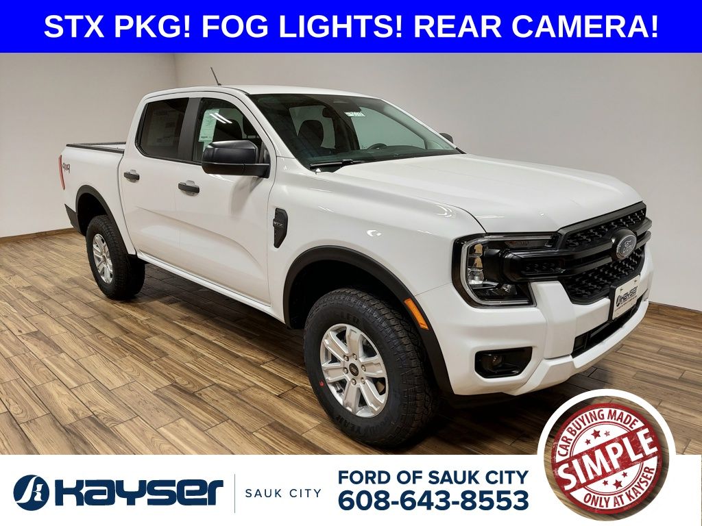 Oxford White 2025 Ford Ranger Pickup Truck Four-Wheel Drive Automatic
