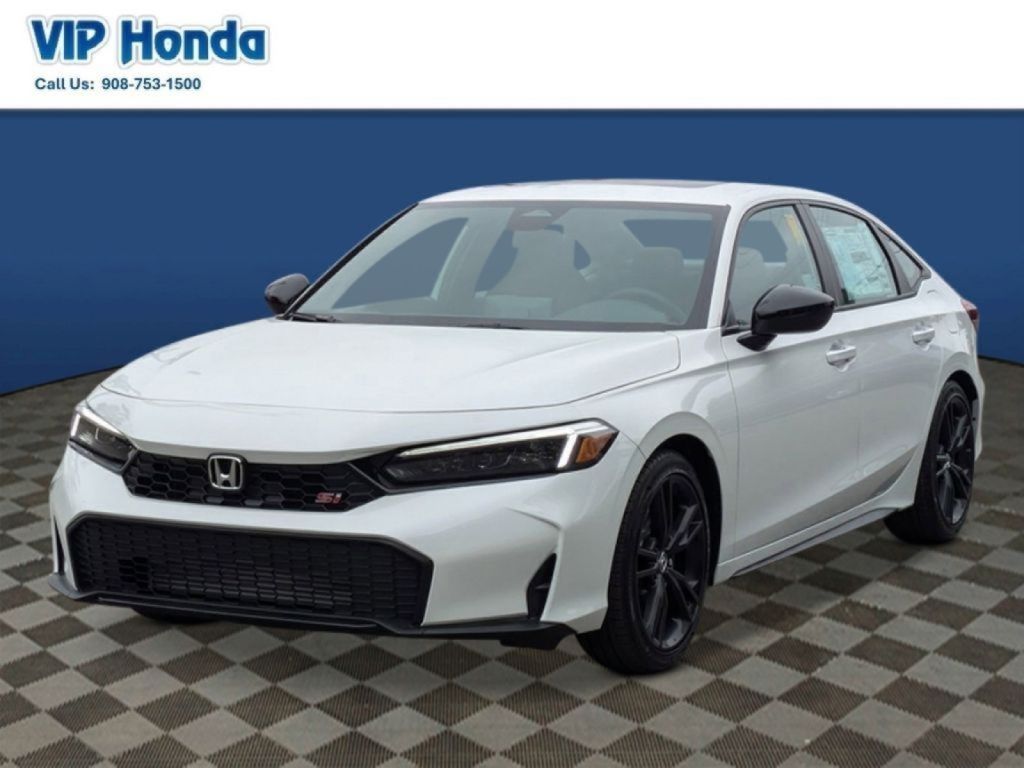 Gray (Platinum) 2026 Honda Civic Si FWD Sedan Front-Wheel Drive 6-Speed Manual