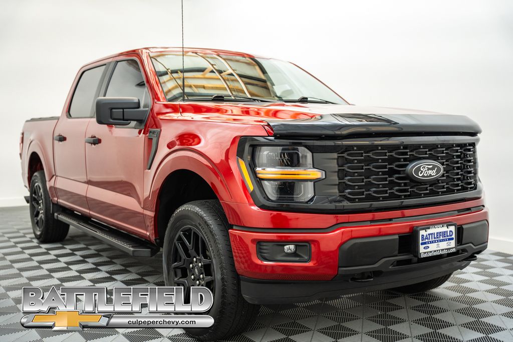 Red Metallic 2024 Ford F-150 Pickup Truck Four-Wheel Drive Automatic